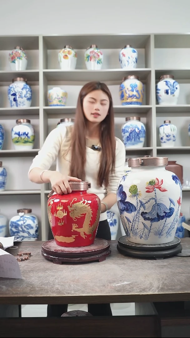 泥塑10斤红色  龙 金