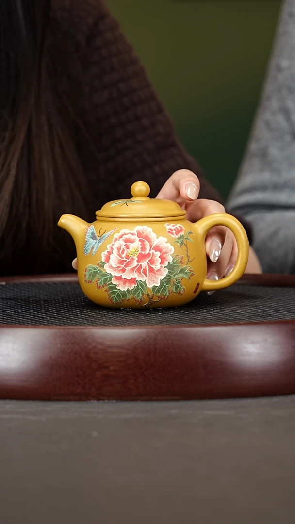 茶壶紫砂17YJB匏尊 黄金朱泥250cc