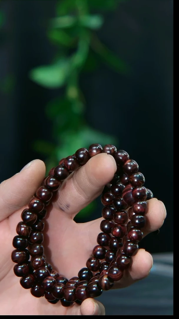 【闪购商品】黄花梨/降香黄檀手串/手链紫油梨8-8 108