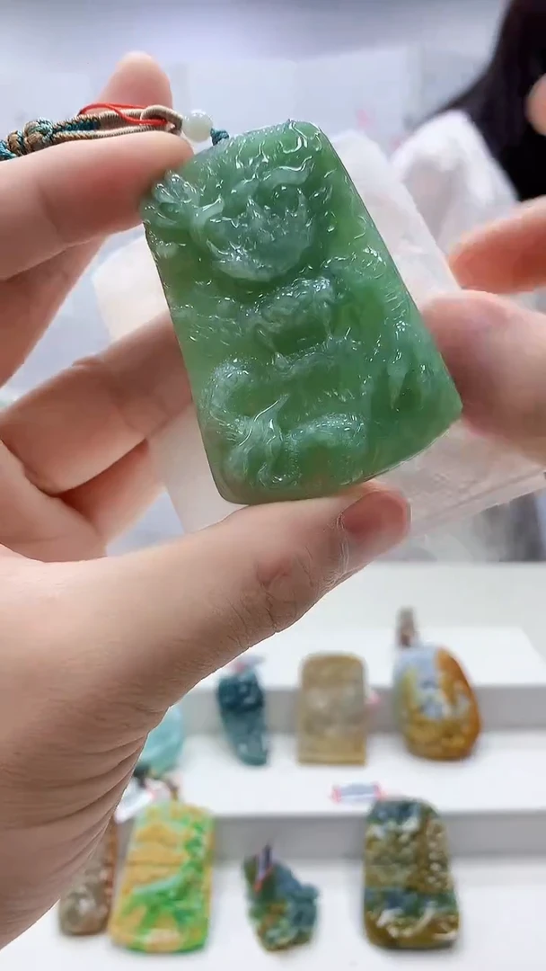 定制翡翠未镶嵌4852bb-毛货挂件46