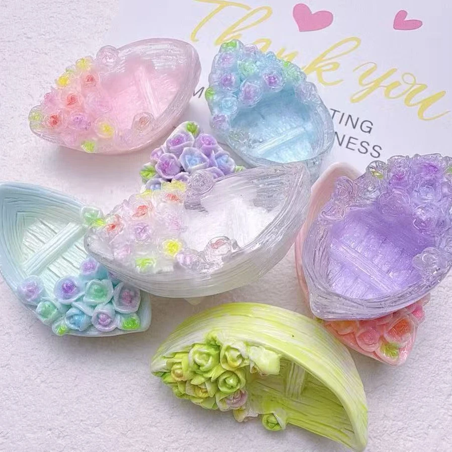立体花朵小船Diy饰品(直播装)