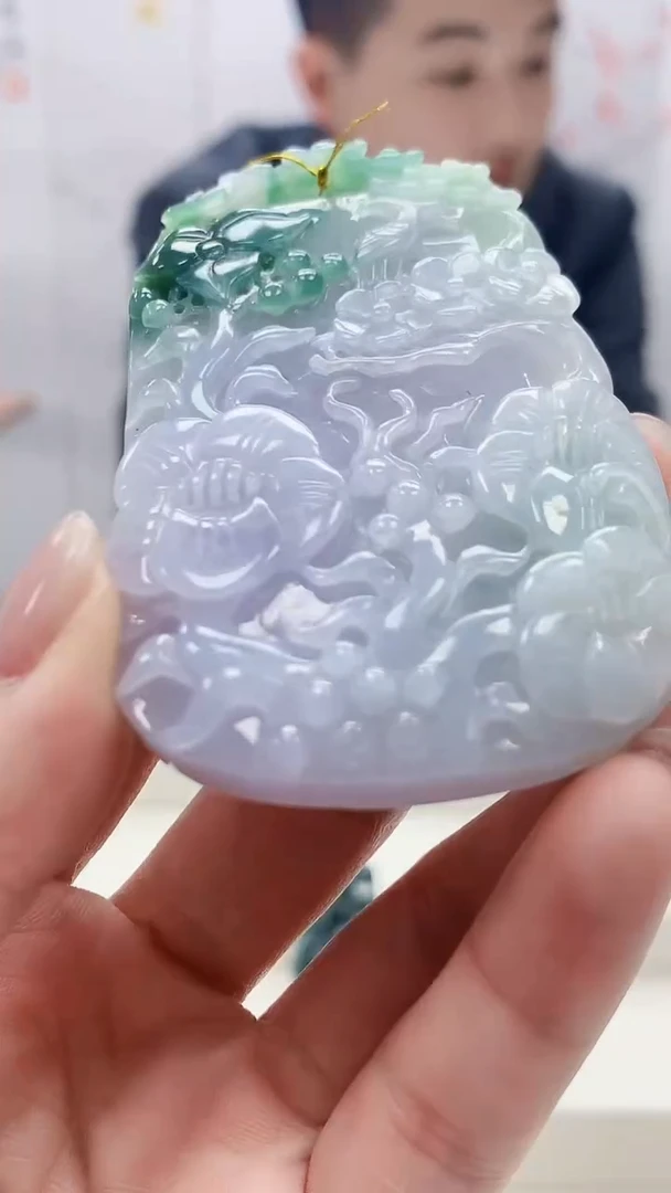 定制翡翠未镶嵌4946lr-毛货挂件30