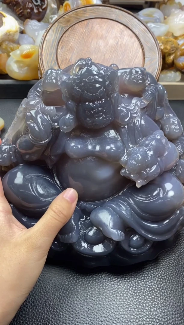 未镶嵌手把玛瑙/玉髓兰**蝶00