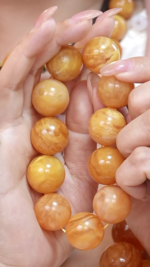 蜜蜡颈饰未镶嵌7656天然蜜蜡珠宝奇石云端妖孽全部保真