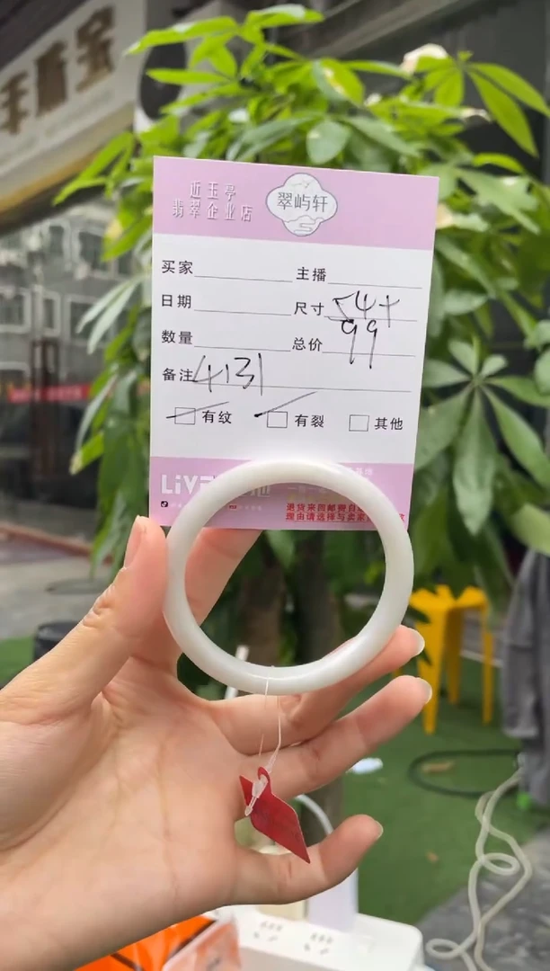 未镶嵌手镯翡翠G 54正圈 4131