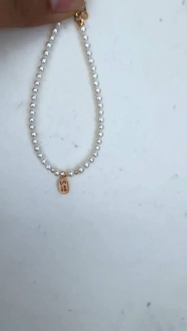 【闪购商品】淡水珍珠手链银S925镶嵌手链