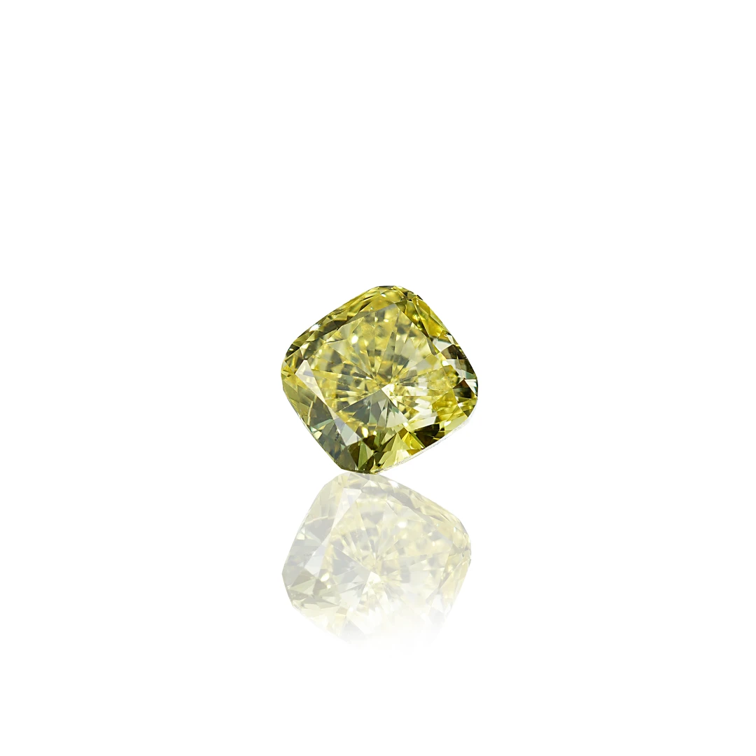 实验室培育钻石垫形-yellow-0186