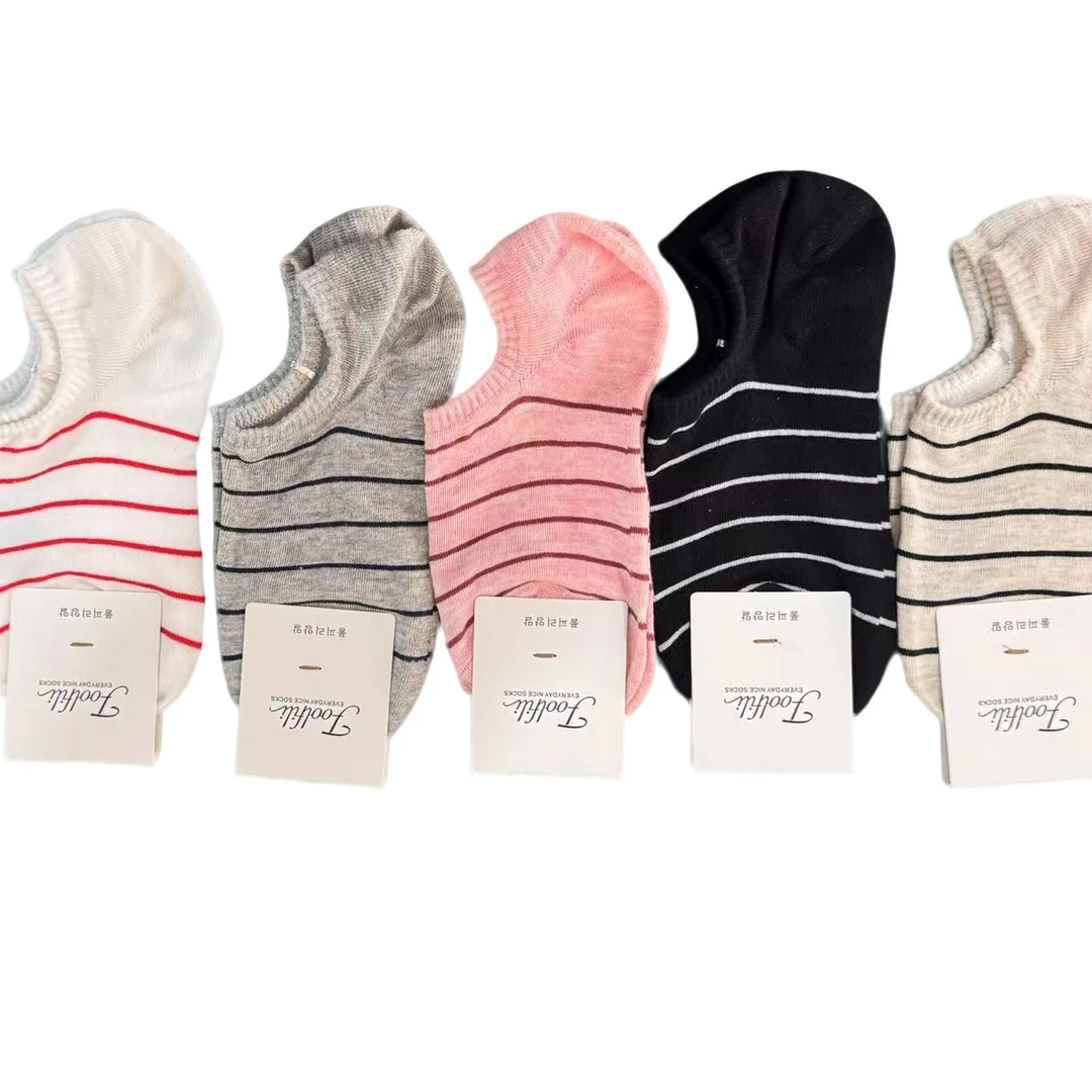五双韩国女短袜，棉，舒适。漂亮