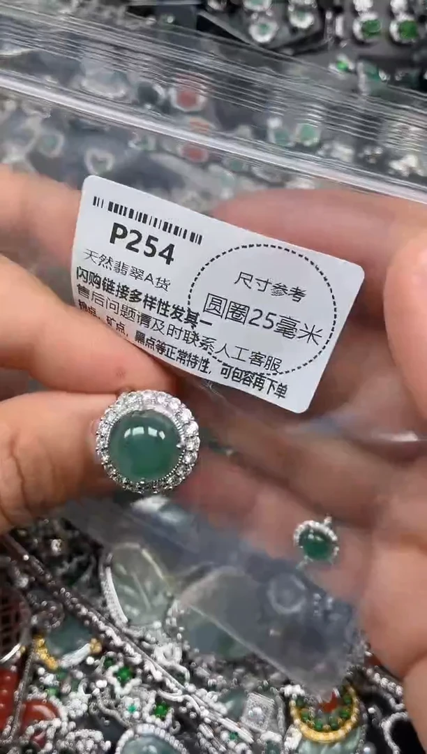 翡翠未镶嵌颈饰P254戒指