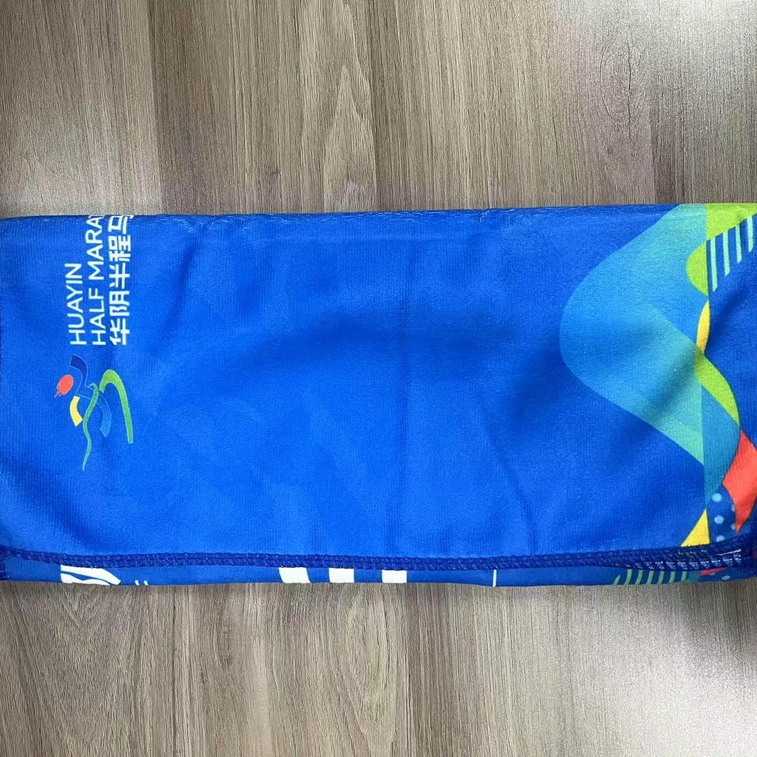 运动毛巾2024华阴半程马拉松赛事用抹布浴巾
