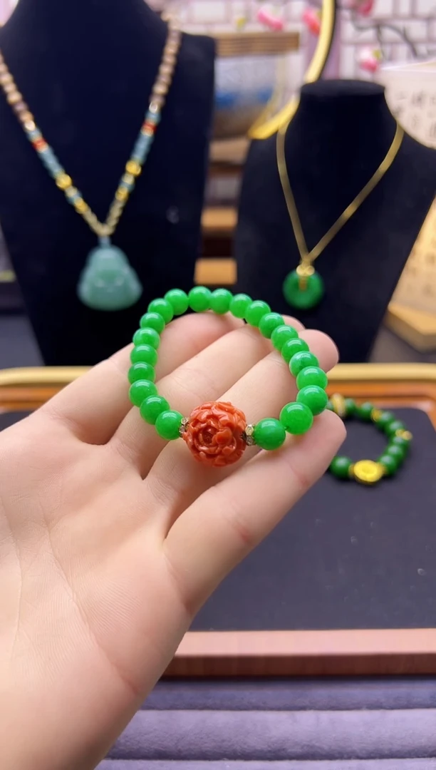 【闪购商品】翡翠耳饰14K金镶嵌S311