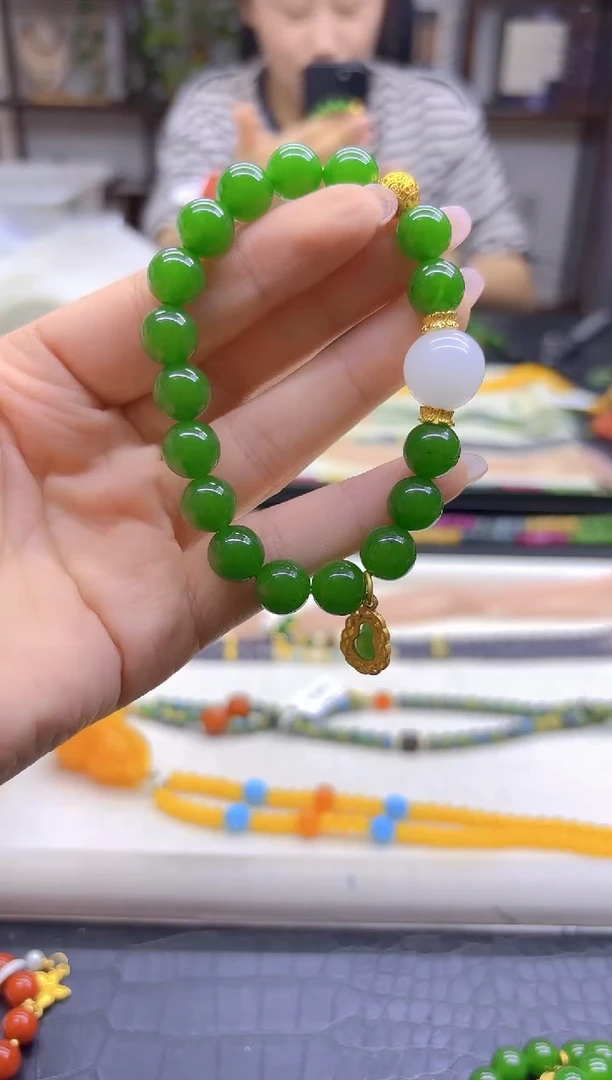 未镶嵌手链和田玉DIY款S439