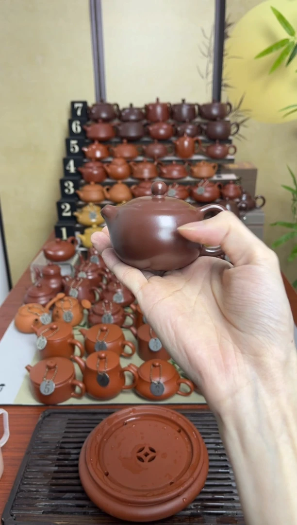 怪*我内嵌紫泥西施手拉壶