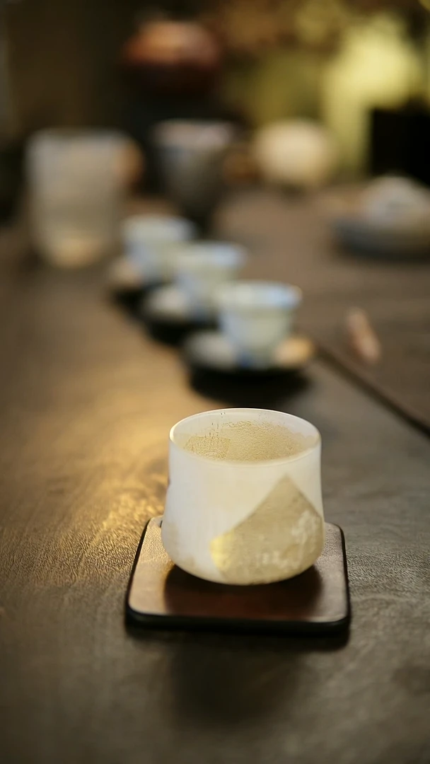 王沁白纯银箔主人杯