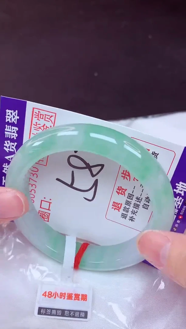 未镶嵌手镯翡翠58（48小时鉴赏期 ）