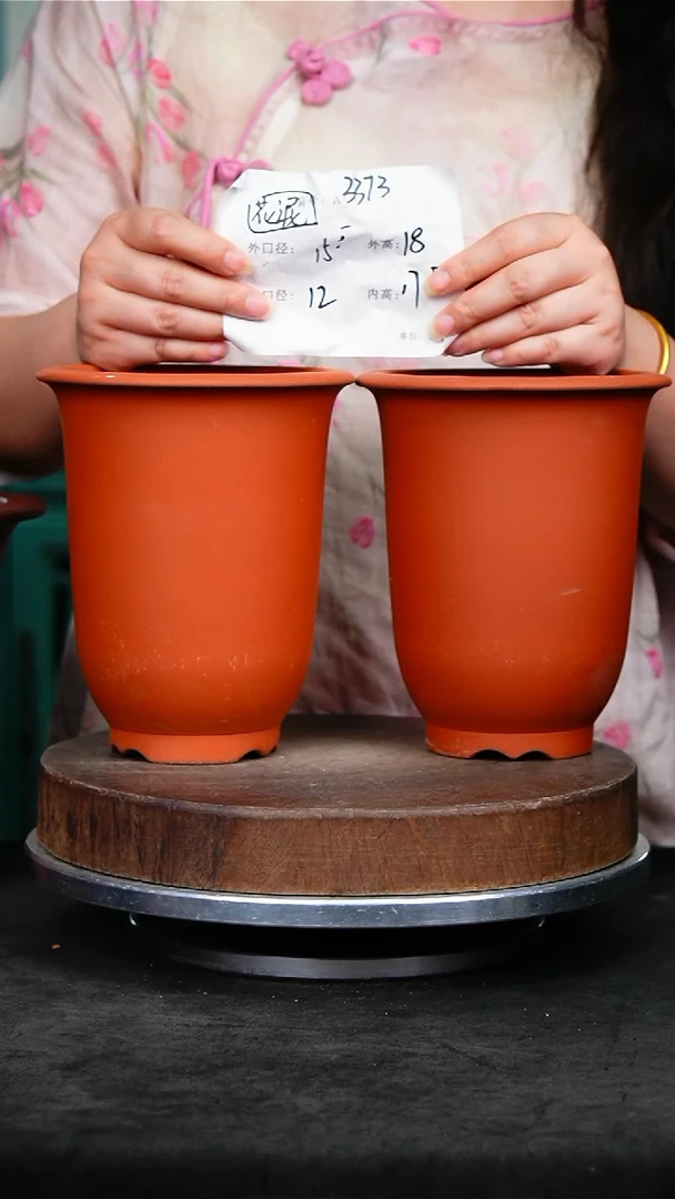 紫砂花盆3373花泥紫砂花盆