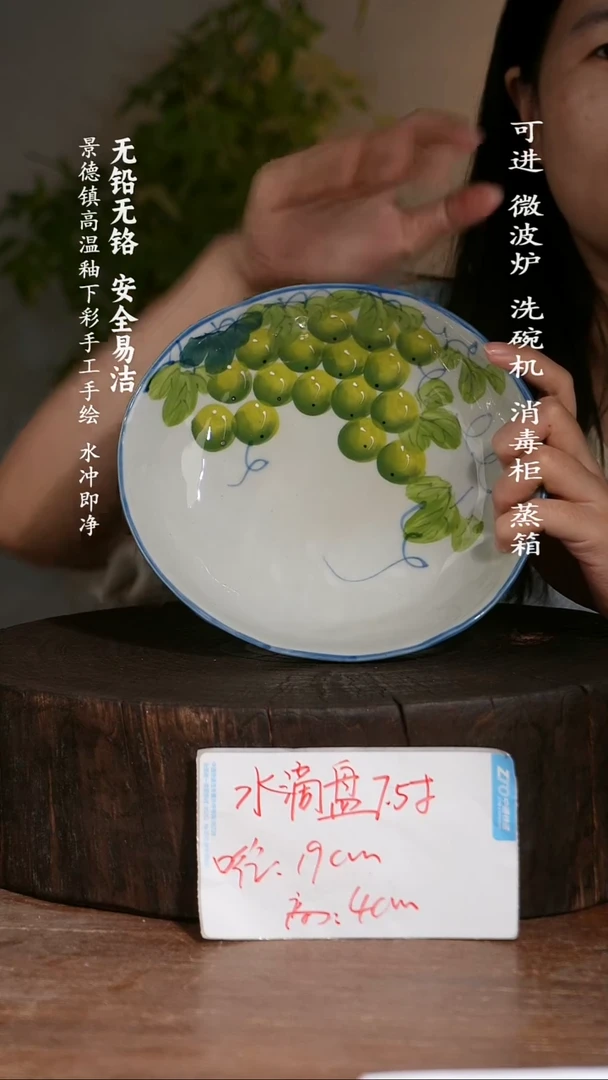 碗陶瓷景德镇高温瓷釉下彩手绘陶瓷