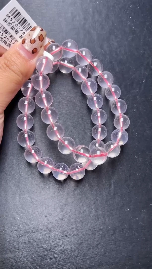 未镶嵌手串水晶多样性发一粉水晶手串10m+ M52037A