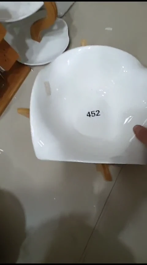 瓷452异形碗+架一套