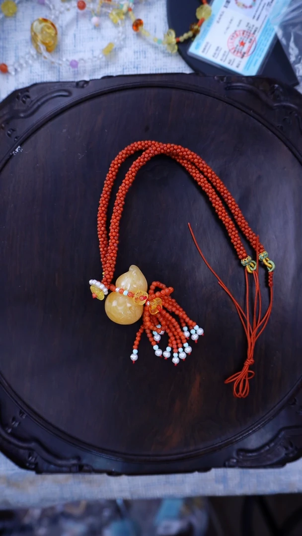 琥珀项链未镶嵌多样性发货其一