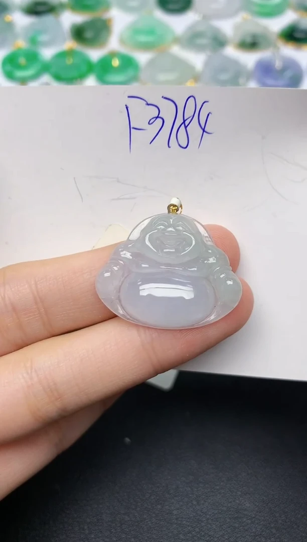 颈饰18K金镶嵌翡翠天然缅甸A货翡翠百元以上9元证书费自理