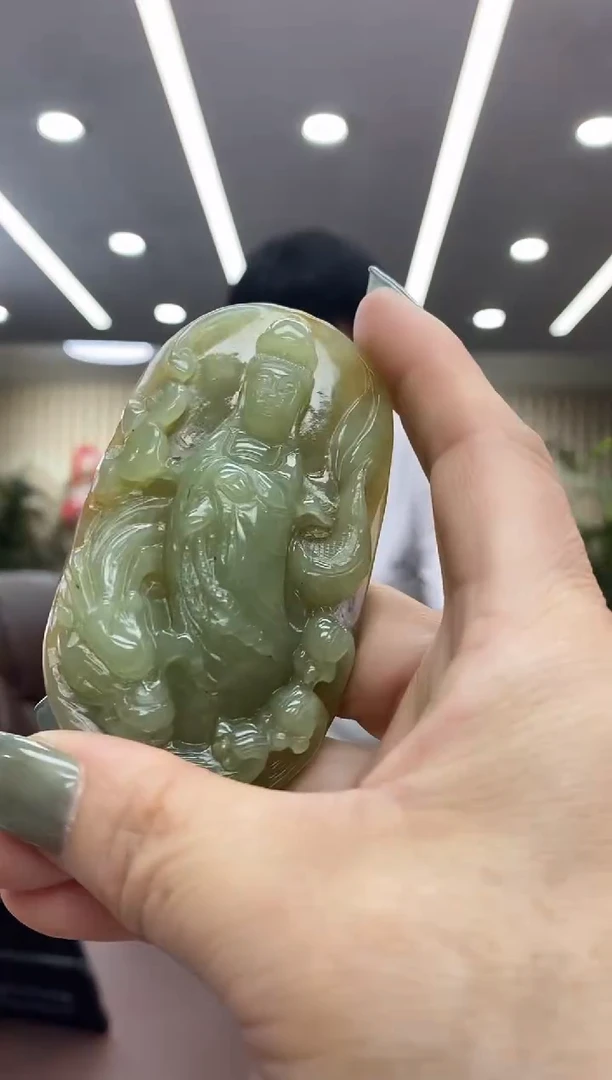 颈饰未镶嵌透闪石质玉吊坠
