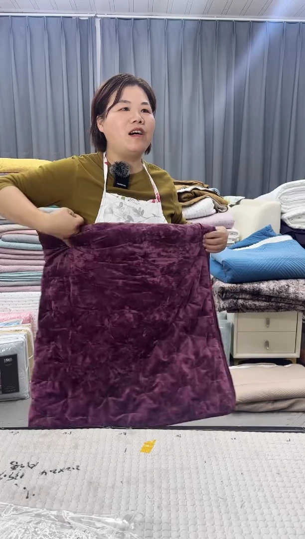 棉千*1.1*1.3紫色绒