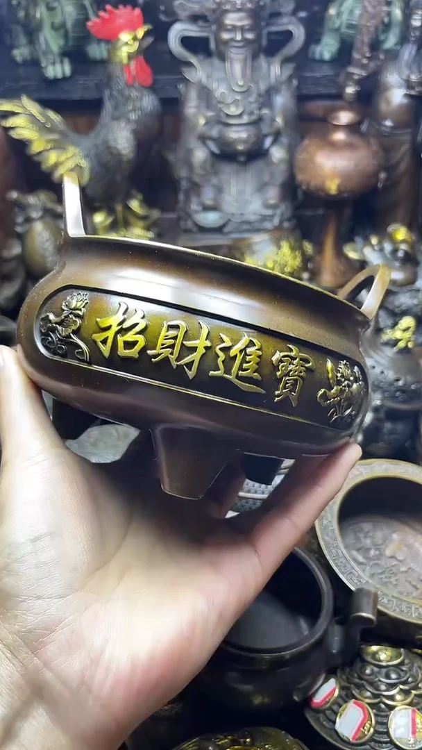 闪购链接，点击下单，有运费险，铜摆件