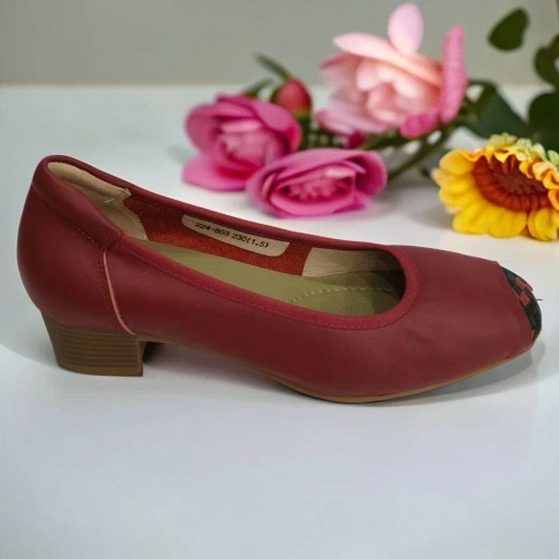 【ALHAS女鞋】舒适软底休闲低跟浅口夏季单鞋【224-803】