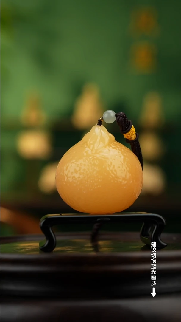 玉【大吉大利】天然玉石手把件