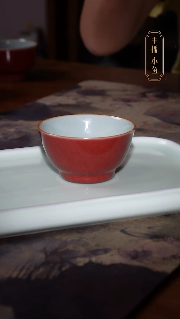大***糖善窑厂郎红主人杯无底款