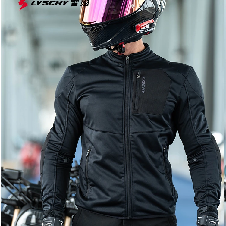 LYSCHY雷翅摩托车骑行服男四季款防风防水骑士服保暖通勤款赛车服