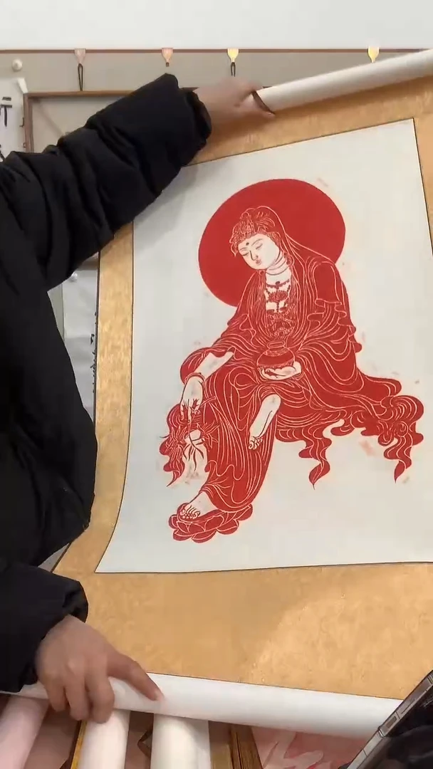 【闪购商品】拓片用纸其他J拓片作品一件带装裱