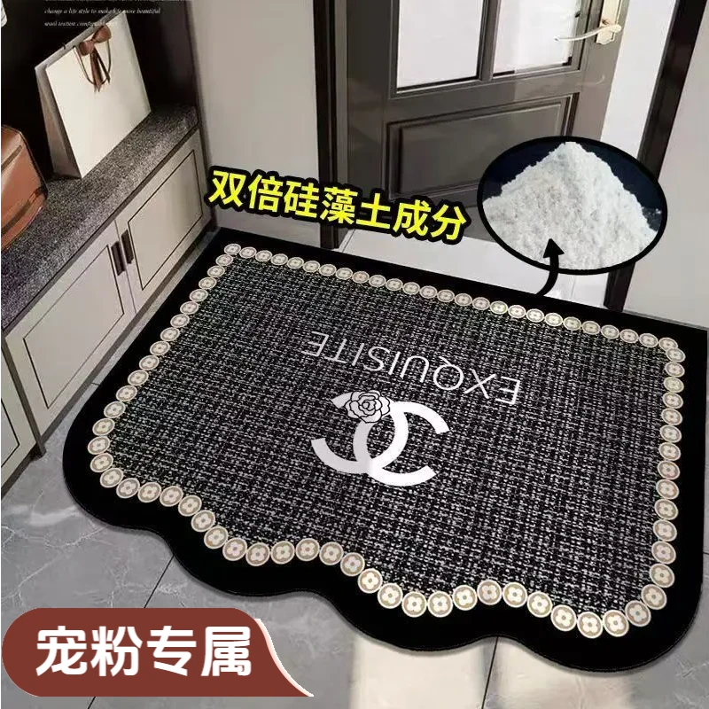 【宠粉专属】新款小香风硅藻泥浴室地垫卫生间门口吸水速干防滑脚垫