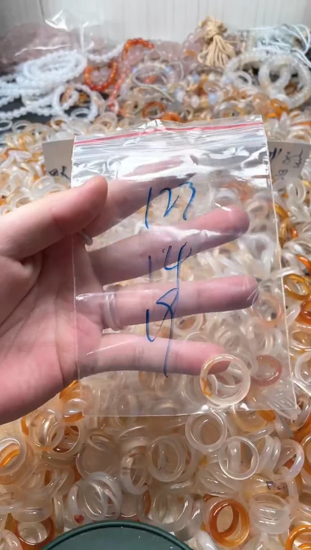 玛瑙/玉髓戒指未镶嵌123