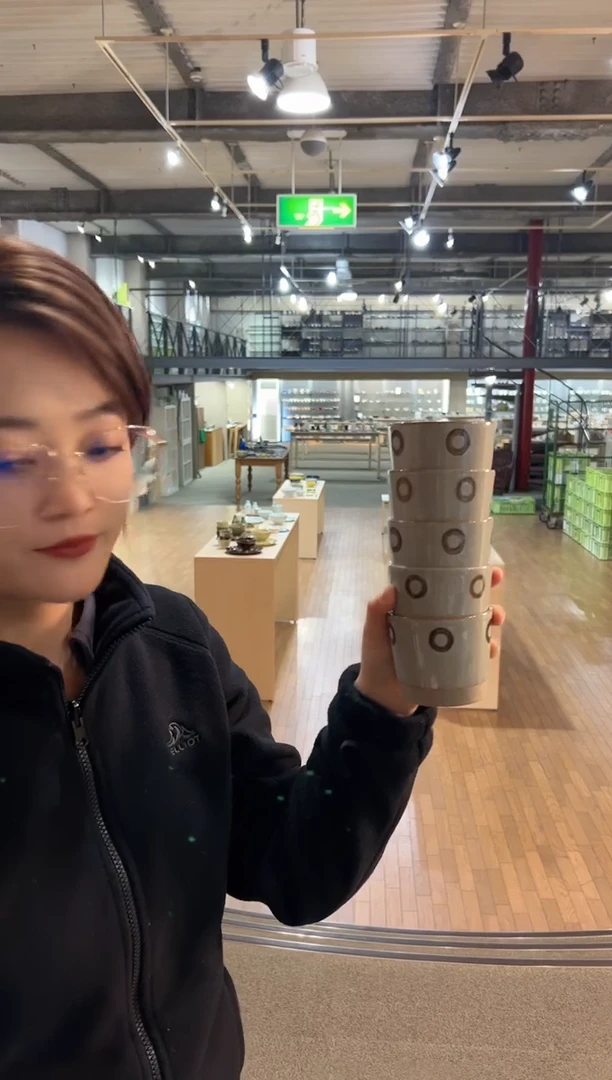 【闪购商品】瓷片ドット　ソバ千代口揃