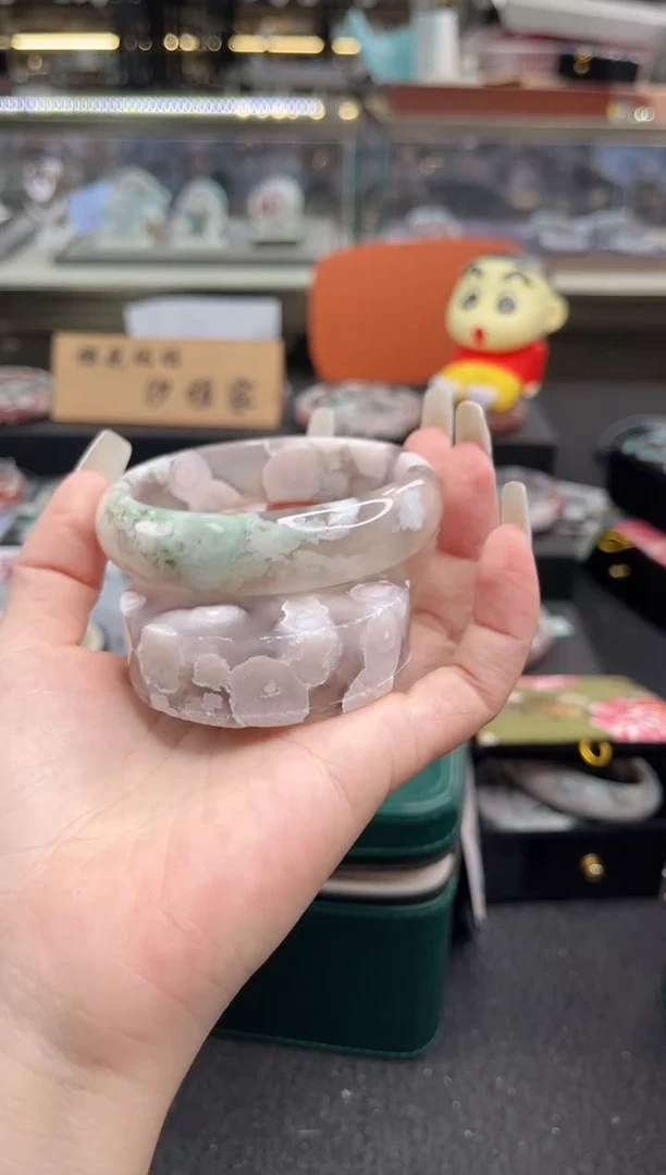 未镶嵌手镯石英质玉尘*丷圈口（赠品镯心）
