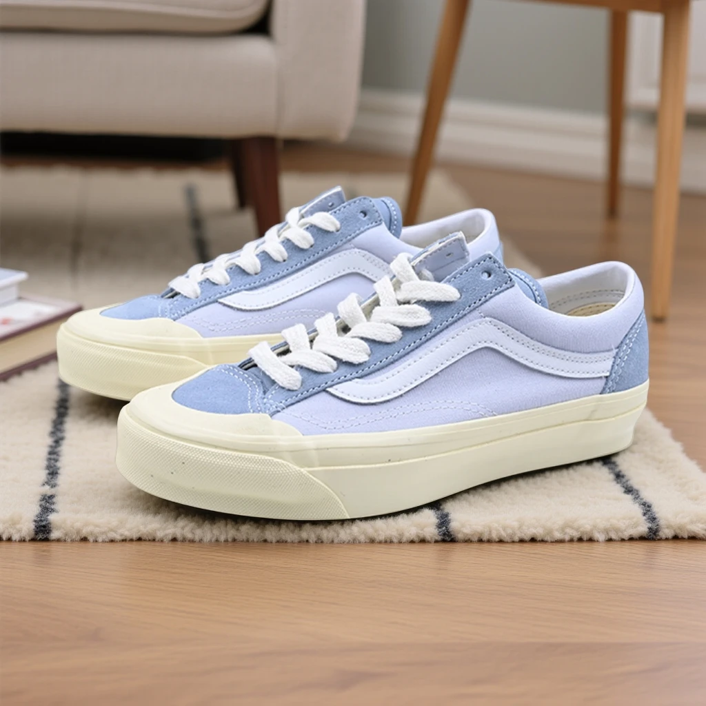 VANS范斯Old Skool Reissue 136男女运动休闲低帮板鞋VN000MT6BLU