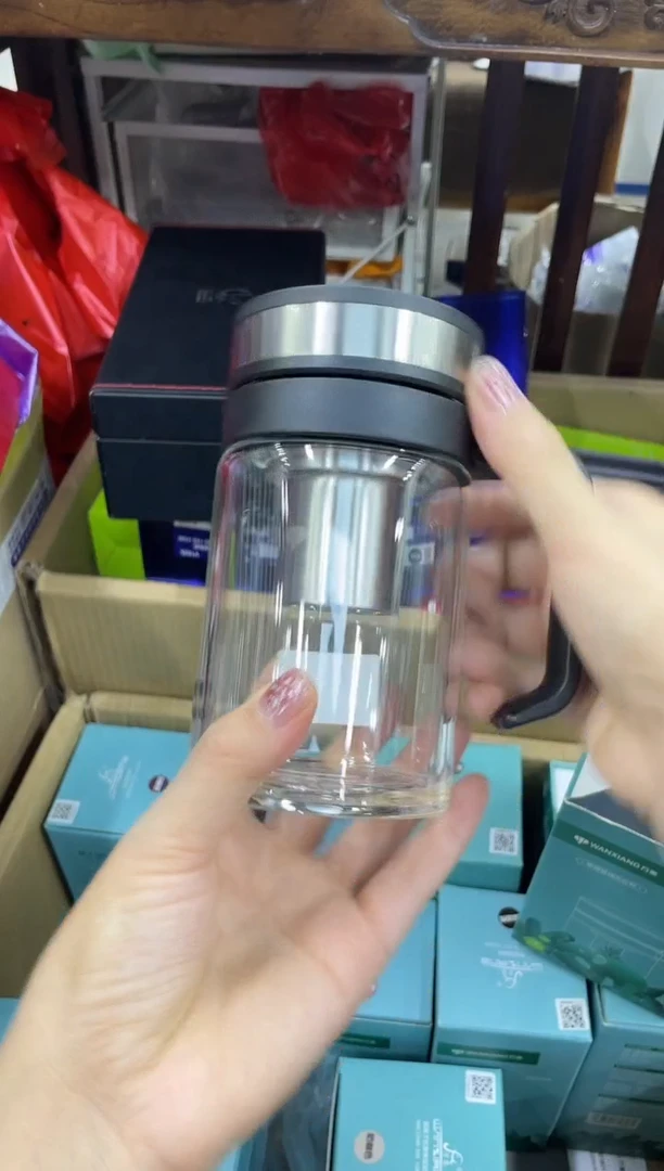 高硼硅玻璃无手柄款象家单层烫手u214-500ml