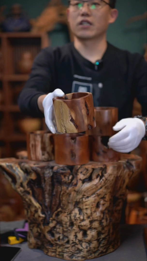 【闪购商品】枣木雷击枣木收纳罐