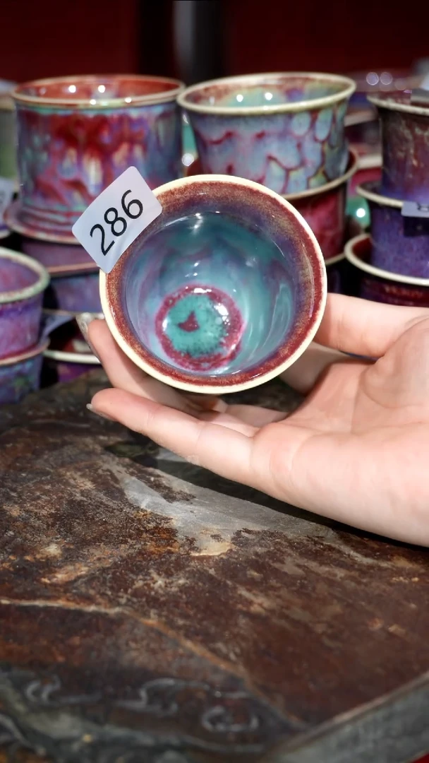 摆件精品窑变钧瓷茶器