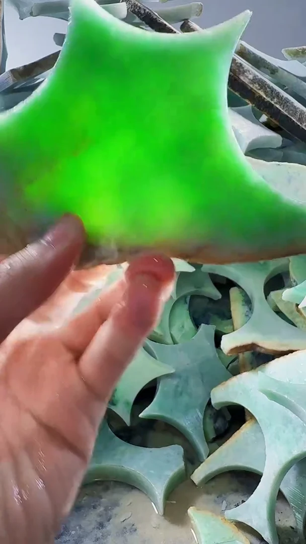 裸石翡翠缅甸翡翠A货文6361