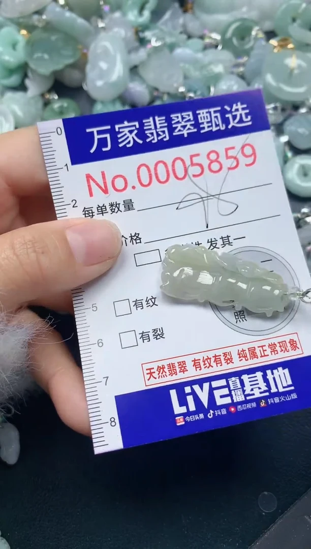 吊坠(不含链)未镶嵌翡翠5859