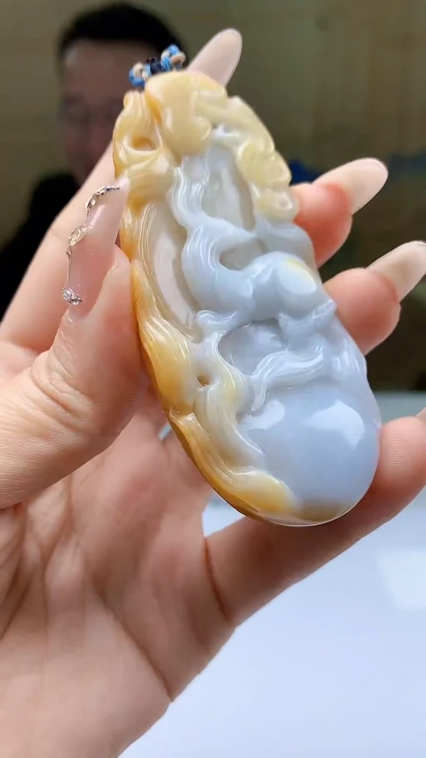 【闪购商品】定制翡翠未镶嵌5155ty-毛货挂件32