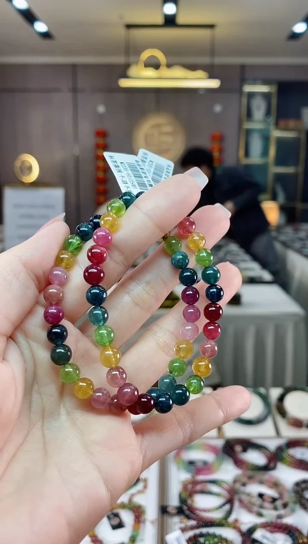 【闪购商品】碧玺单圈手串6mm+未镶嵌（多样性发一条）hon