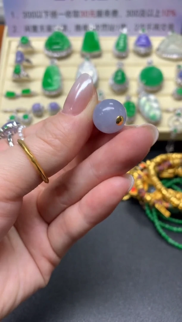 【闪购商品】翡翠吊坠(不含链)18K金镶嵌吊坠|1500+150