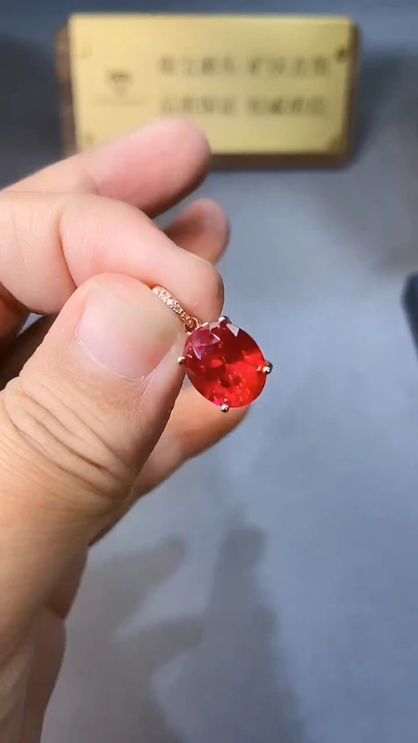 【闪购商品】红宝石颈饰银S925镶嵌354