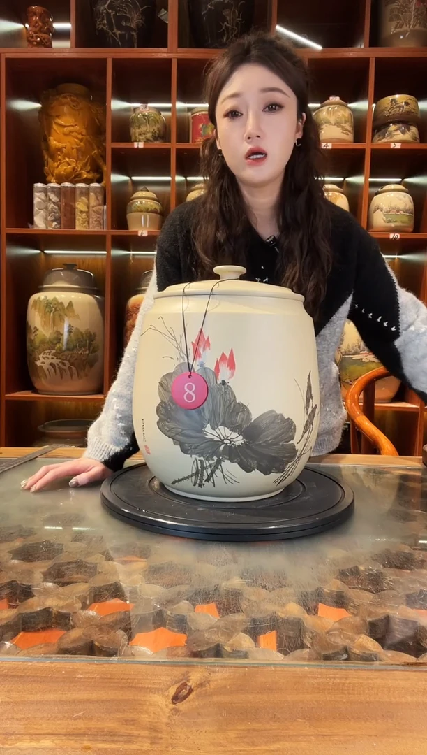 罐云南建水紫陶白泥缸@8