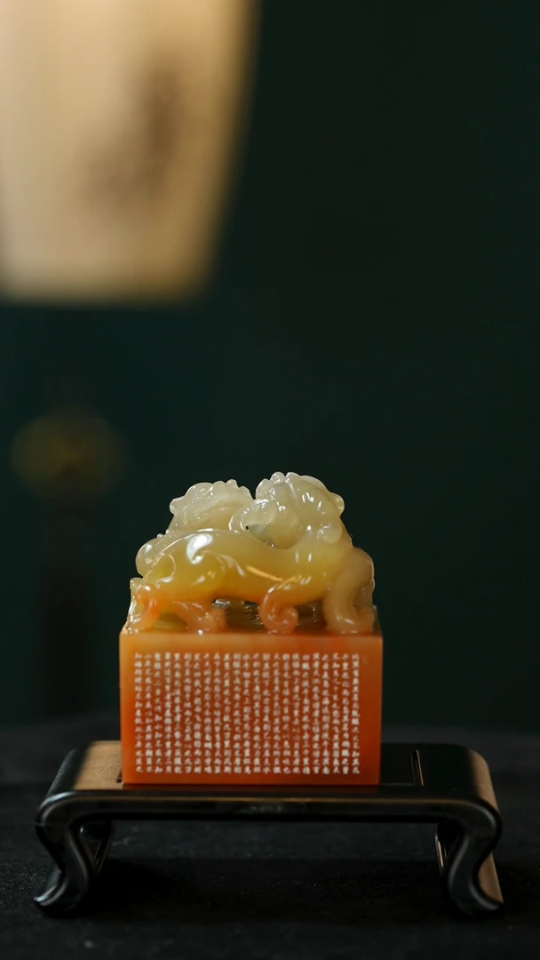 寿山石印石用****3微刻：逍遥游-孔令佳