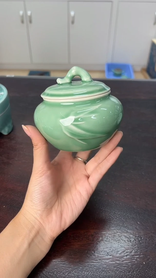 龙泉云间青瓷小米茶器